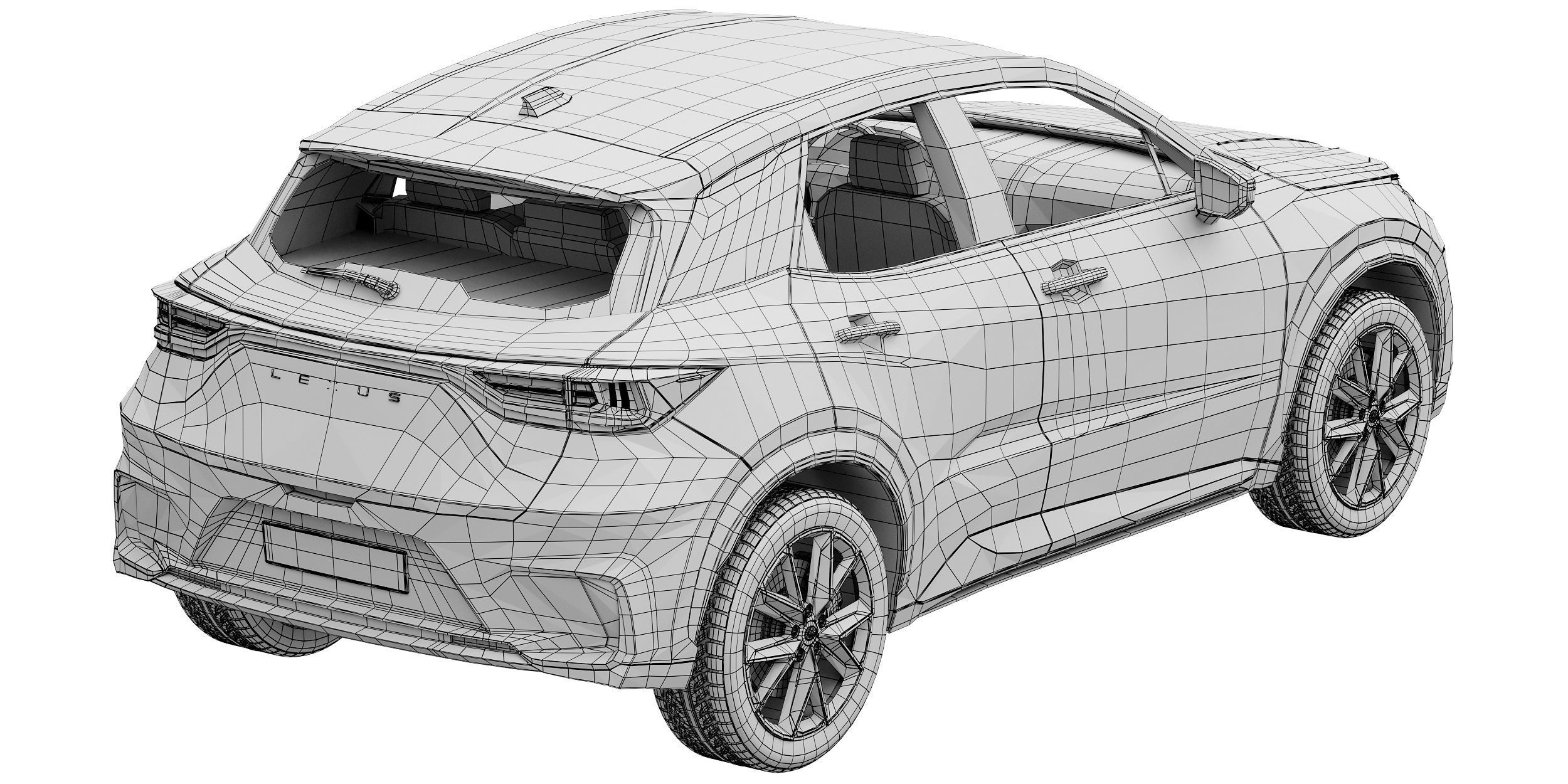 Lexus LBX 2024 3D model_17