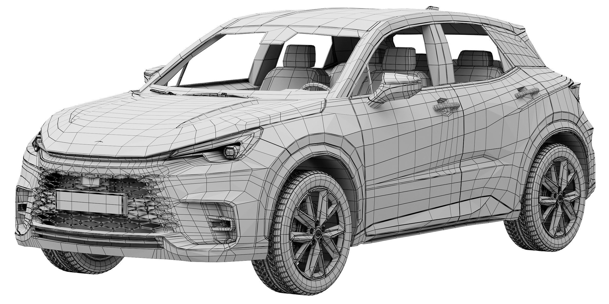 Lexus LBX 2024 3D model_13