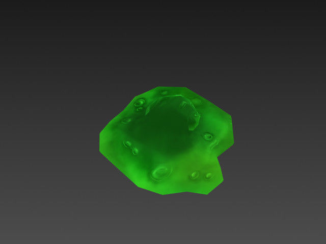 Slime plant with spikes Low-poly 3D model_2