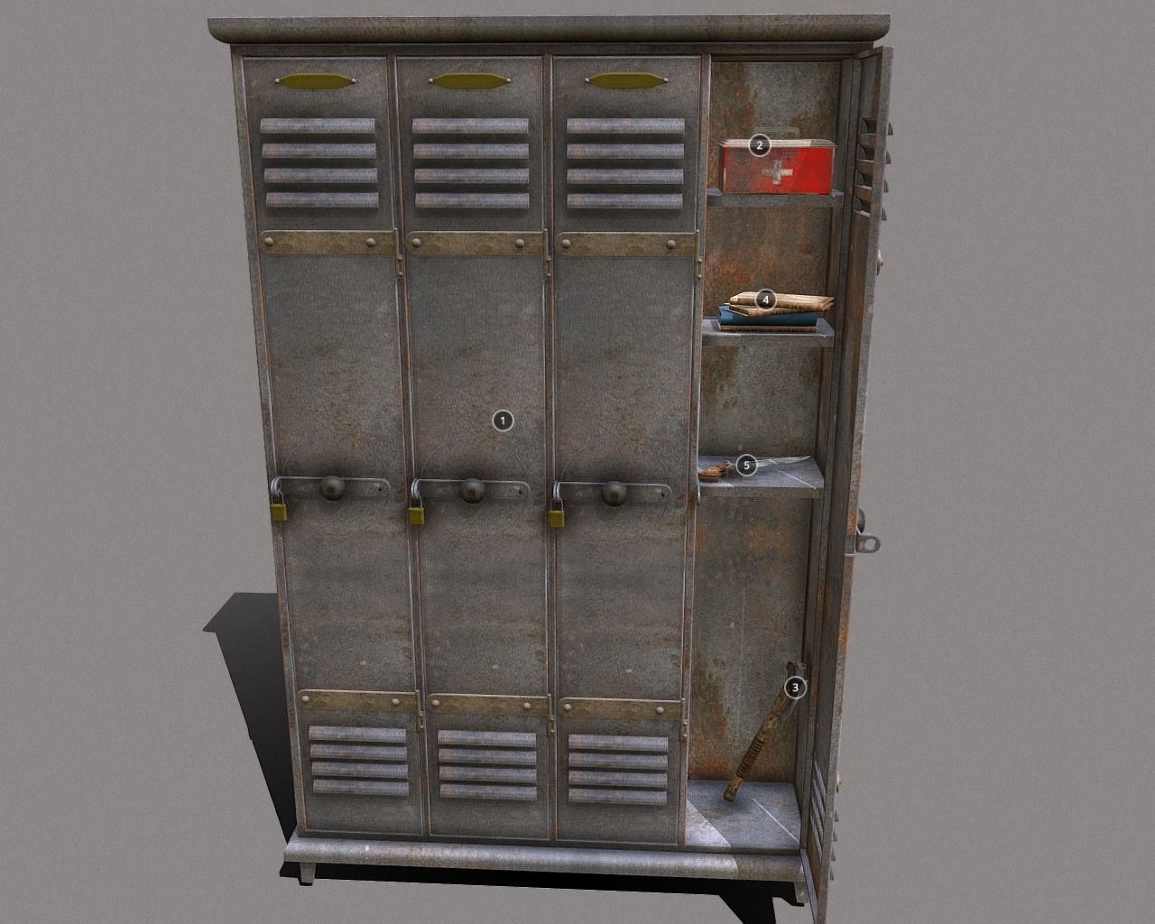 Post-Apocalyptic Closet 3D model_1