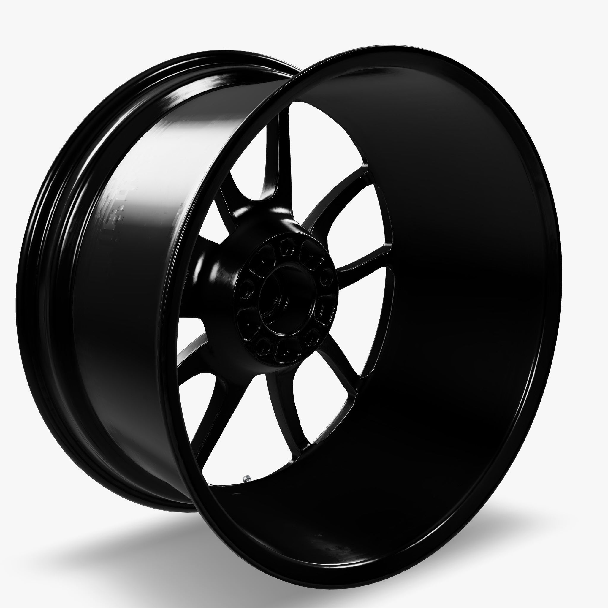 Carroll Shelby Wheel Company CS5 Wheel Gloss Black Mustang 3D model_7