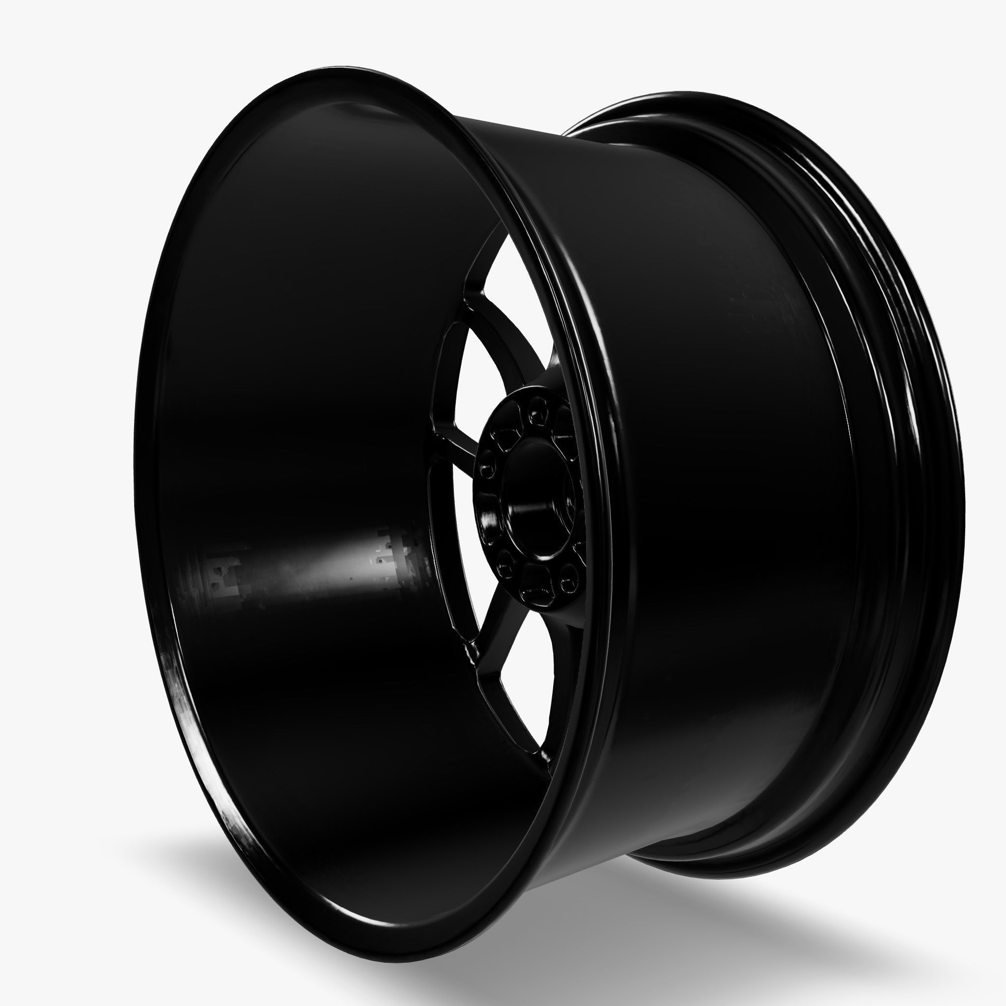 Carroll Shelby Wheel Company CS5 Wheel Gloss Black Mustang 3D model_8
