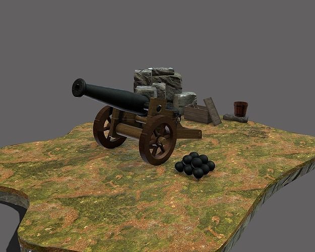 Cannon 3D model