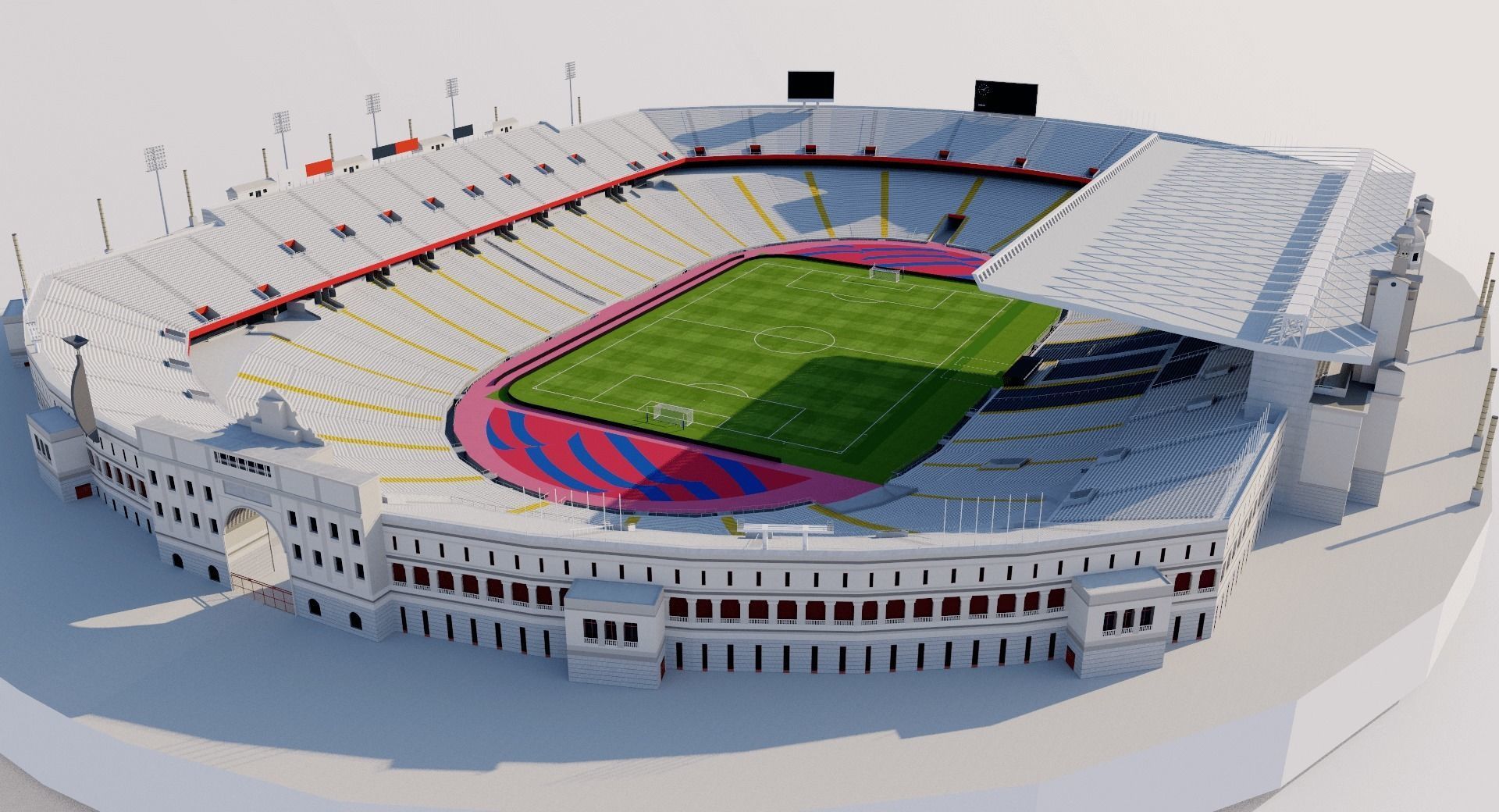 Estadi Olimpic Lluis Companys - Barcelona 2023 3D model | CGTrader