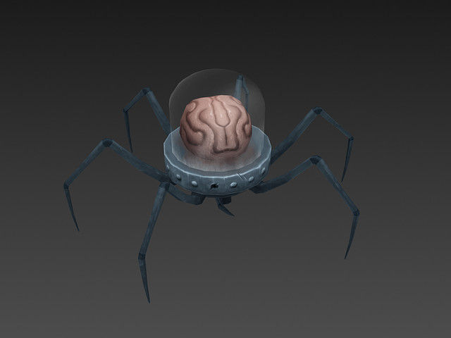 Spider Brain Low-poly 3D model