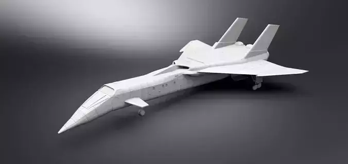 Shado Jet Plane Scale model 3D print model