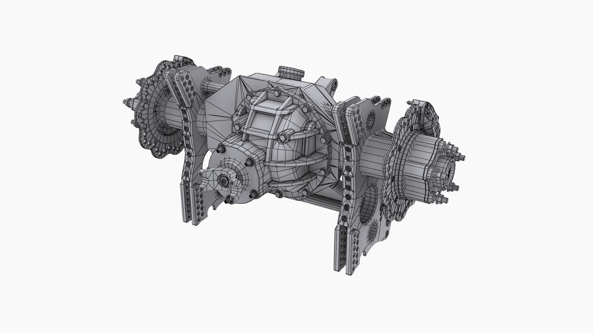 HCD Daddy Dave rear end Low-poly 3D model_14