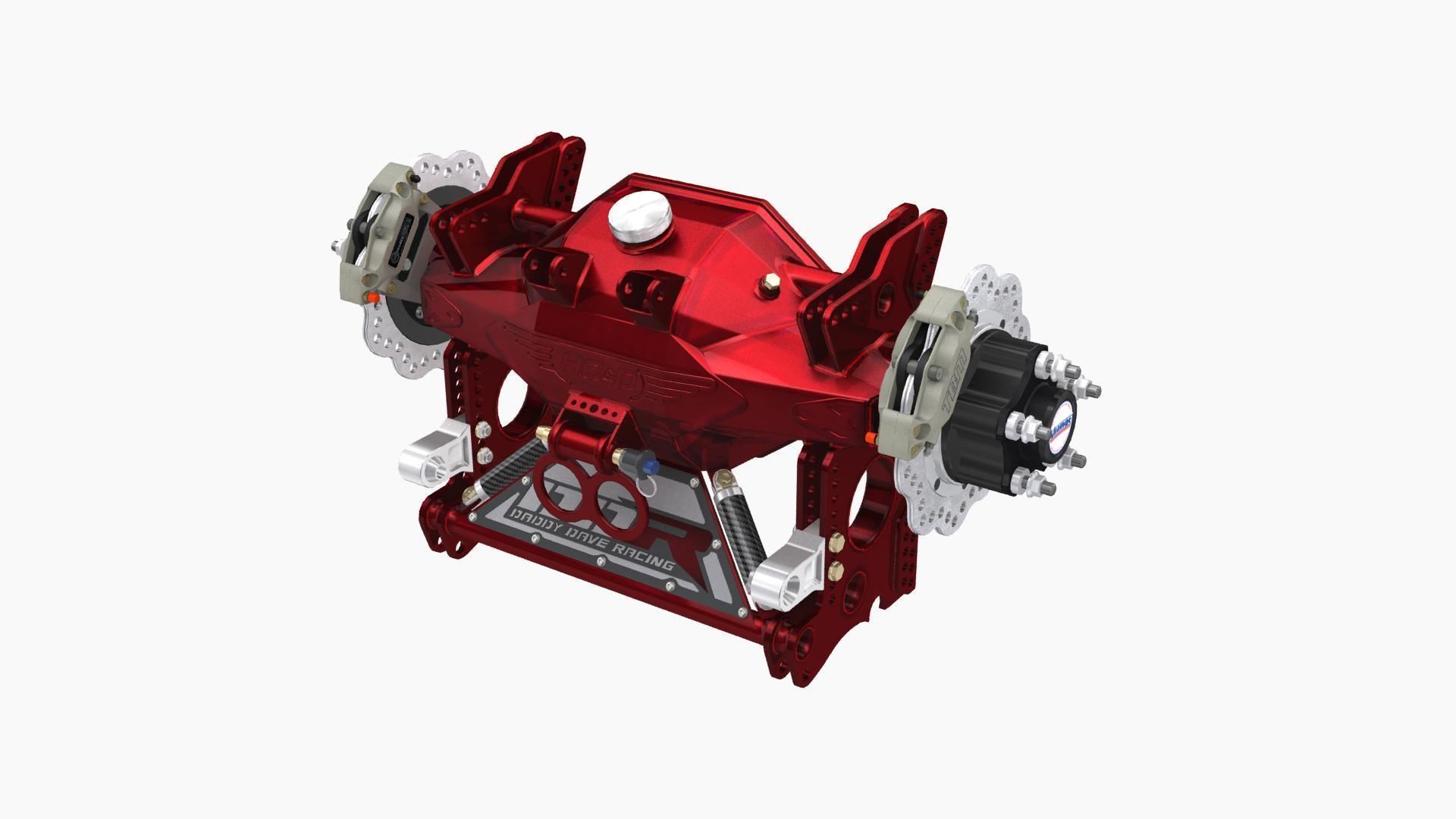 HCD Daddy Dave rear end Low-poly 3D model_2