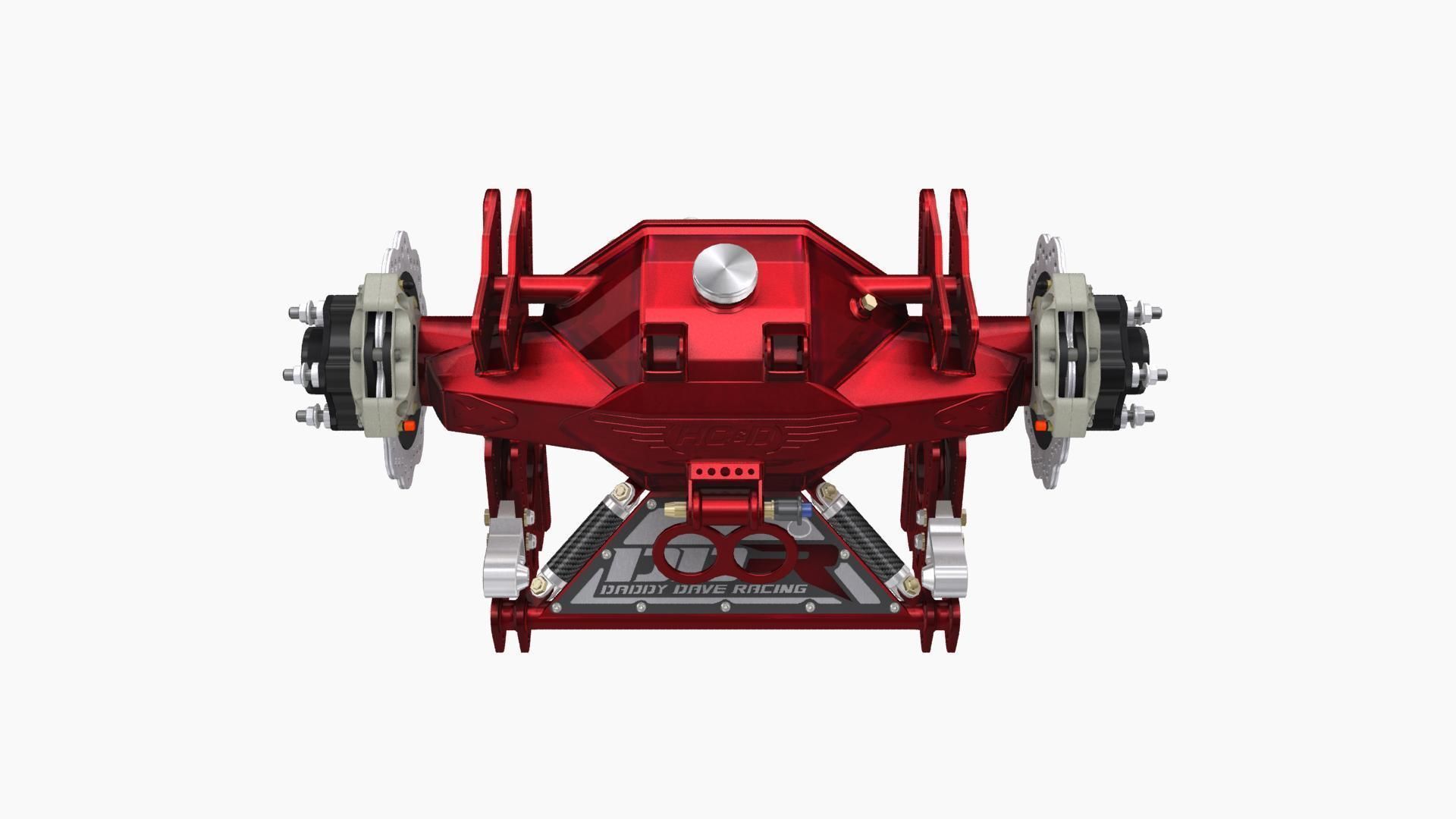 HCD Daddy Dave rear end Low-poly 3D model_1