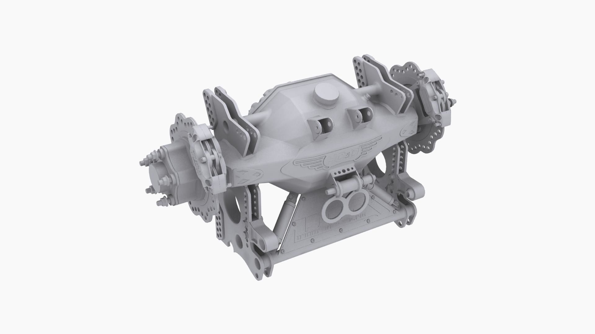 HCD Daddy Dave rear end Low-poly 3D model_7