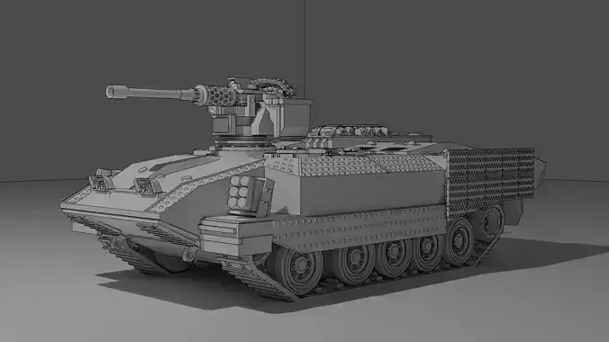 IDF Achzarit with Drakonit FCS 3D print model
