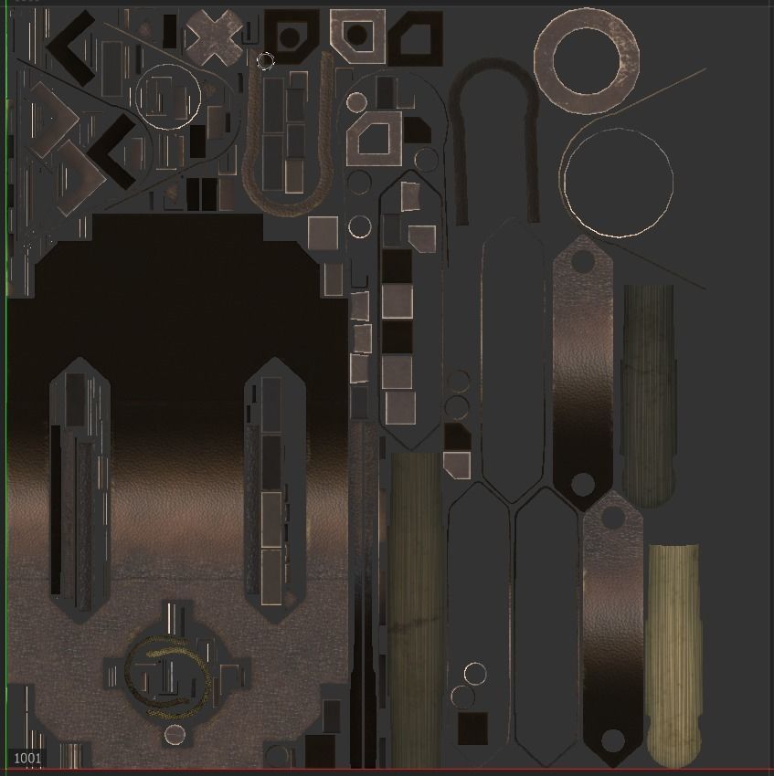 Fantasy Spellbook With Celtic Cross Low-poly 3D model_8