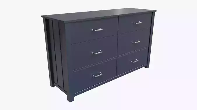 Pottery Barn Kids Camp Extra Wide Dresser 3D model