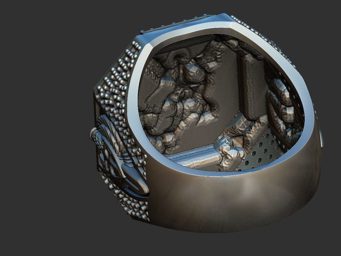 Saint Michael Sword Ring - Miguel 3D print model_15