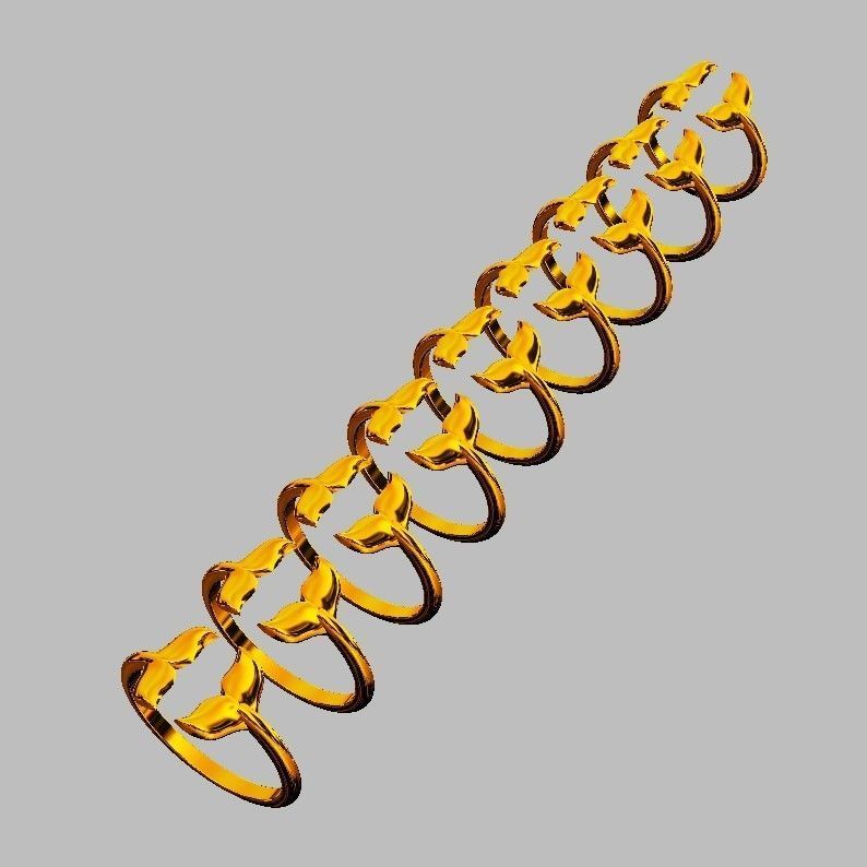 Dolphin Ring 3D print model_6