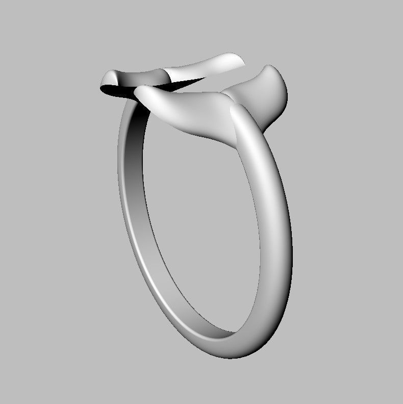 Dolphin Ring 3D print model_21
