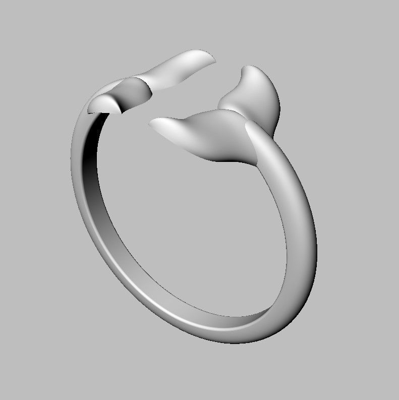 Dolphin Ring 3D print model_18