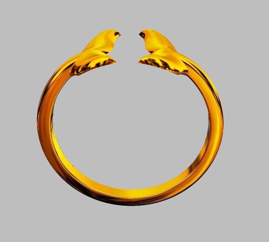 Dolphin Ring 3D print model_9