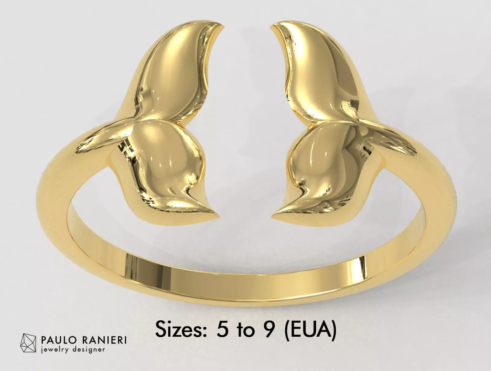 Dolphin Ring 3D print model_0