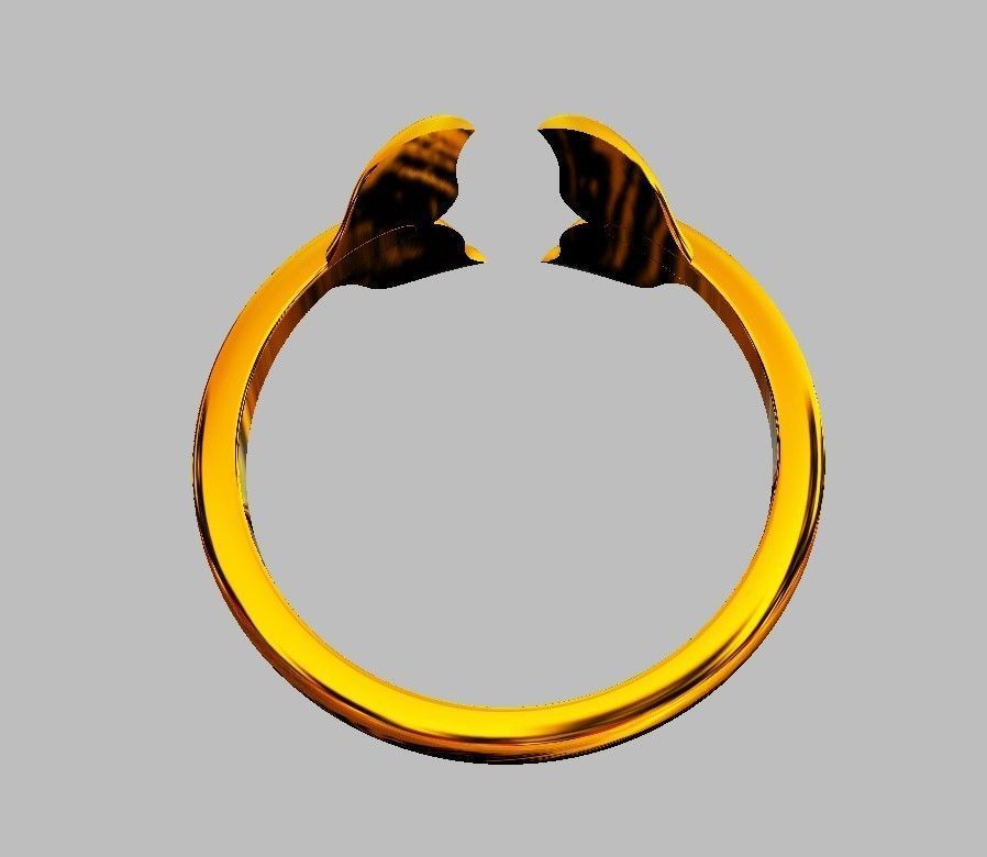 Dolphin Ring 3D print model_10