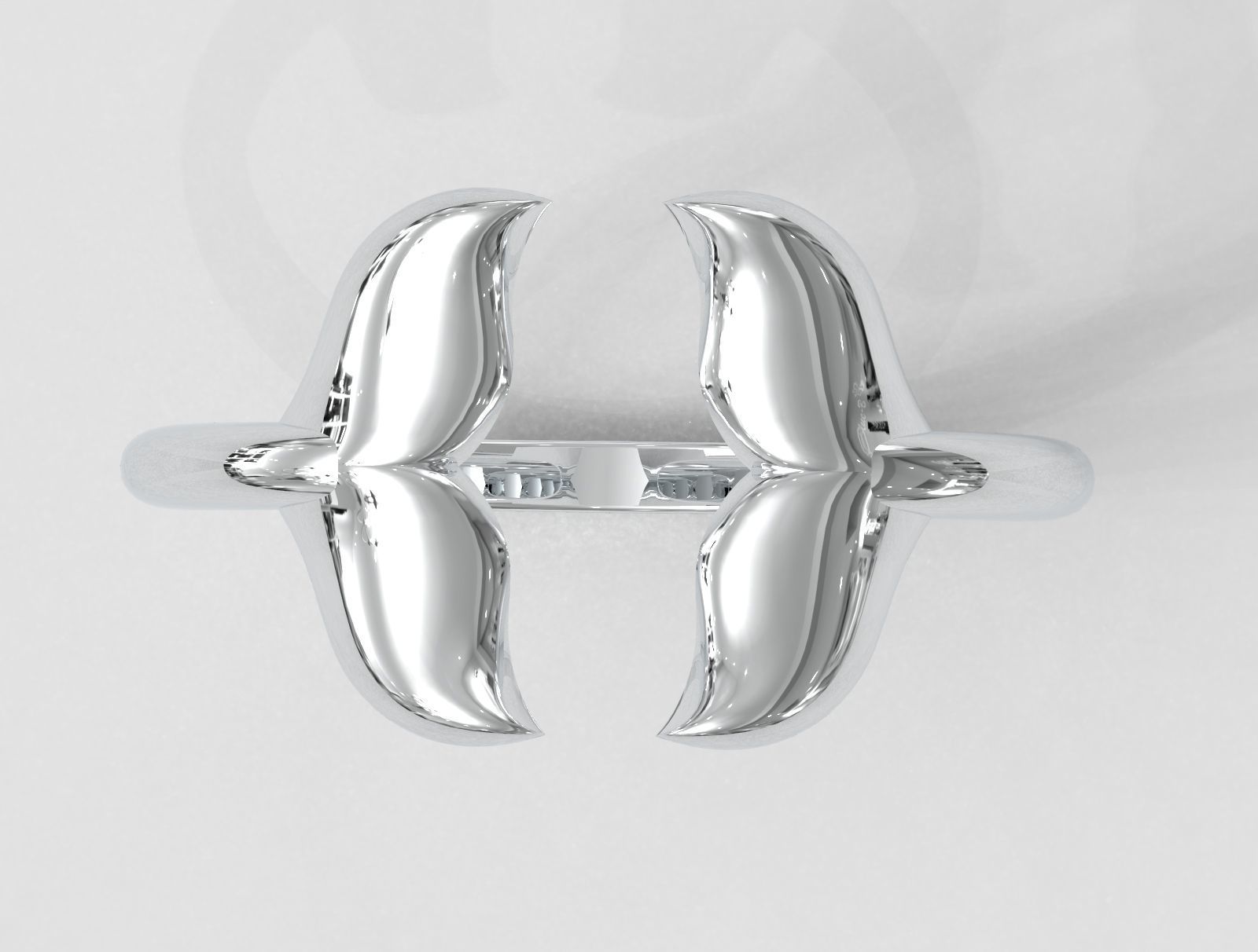 Dolphin Ring 3D print model_2