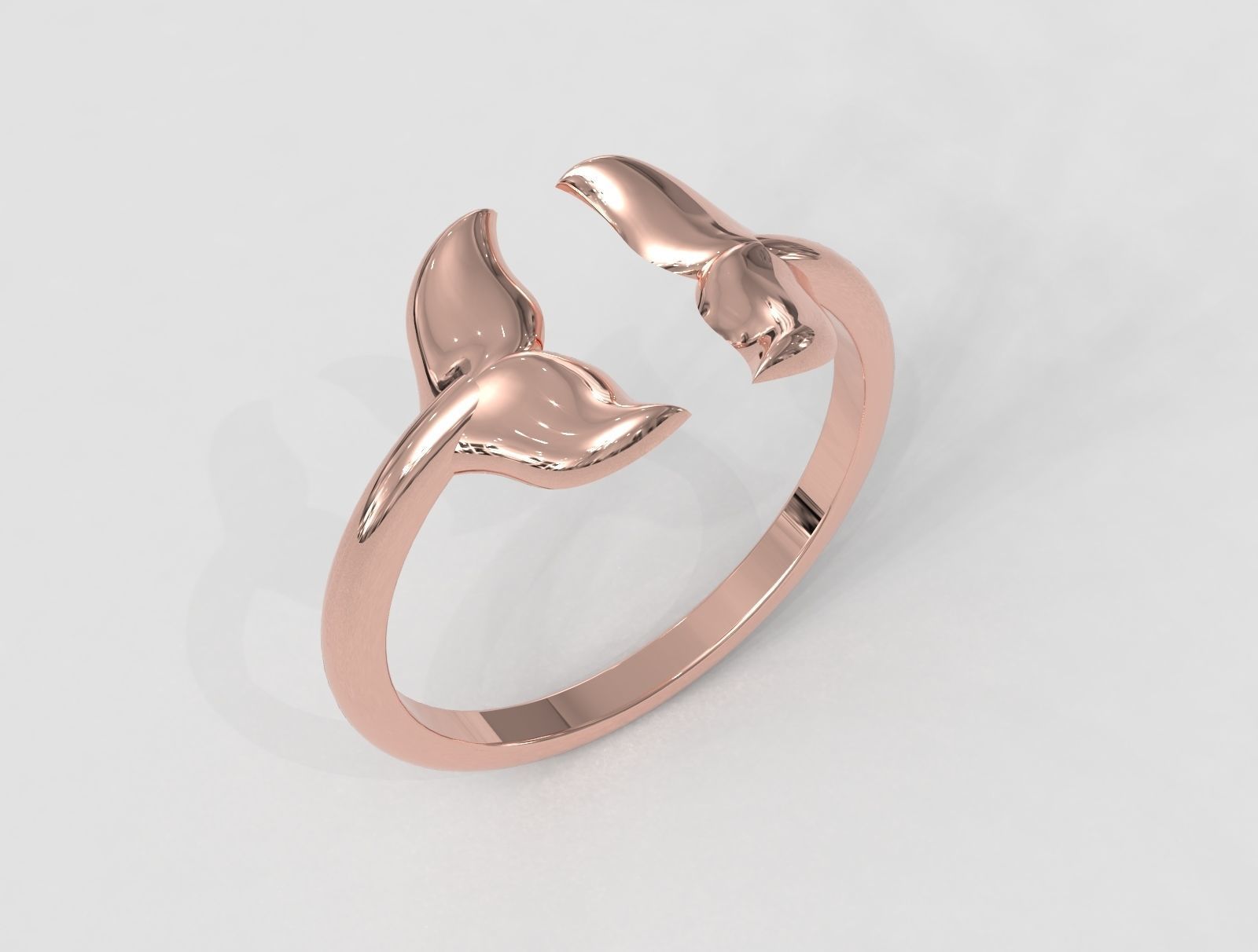 Dolphin Ring 3D print model_1