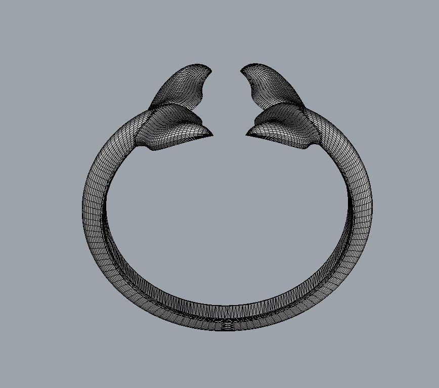 Dolphin Ring 3D print model_14