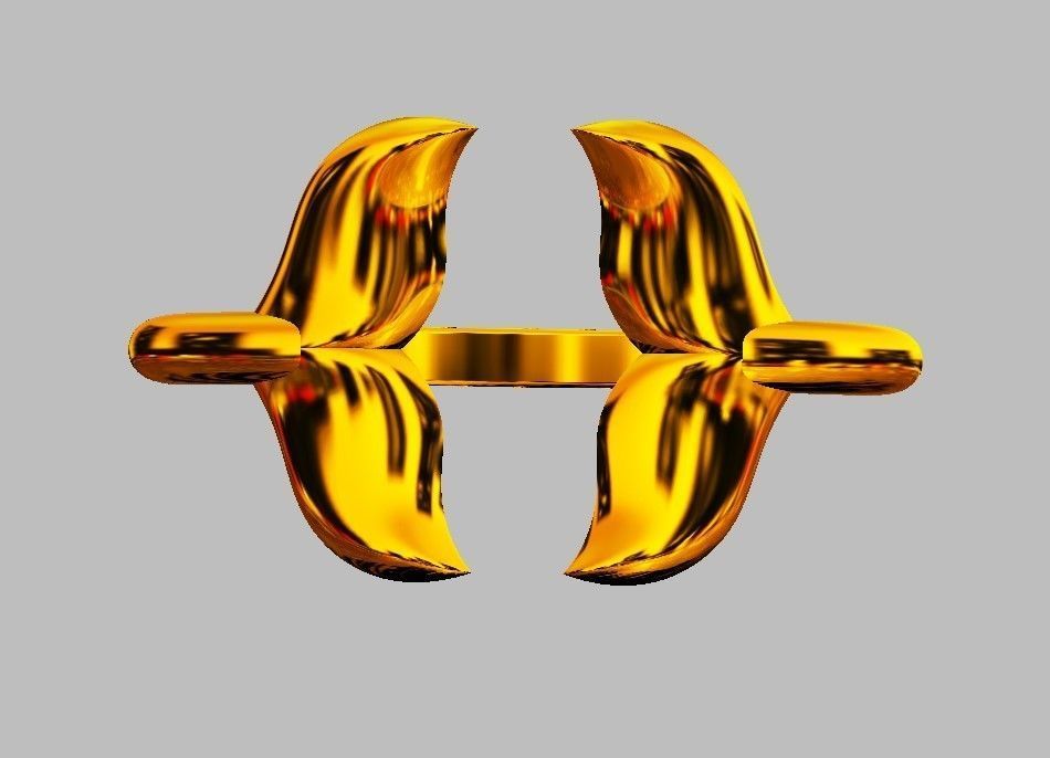 Dolphin Ring 3D print model_12