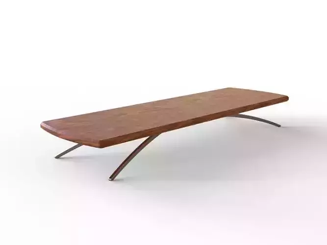 Monitor stand Wood and stainless steel