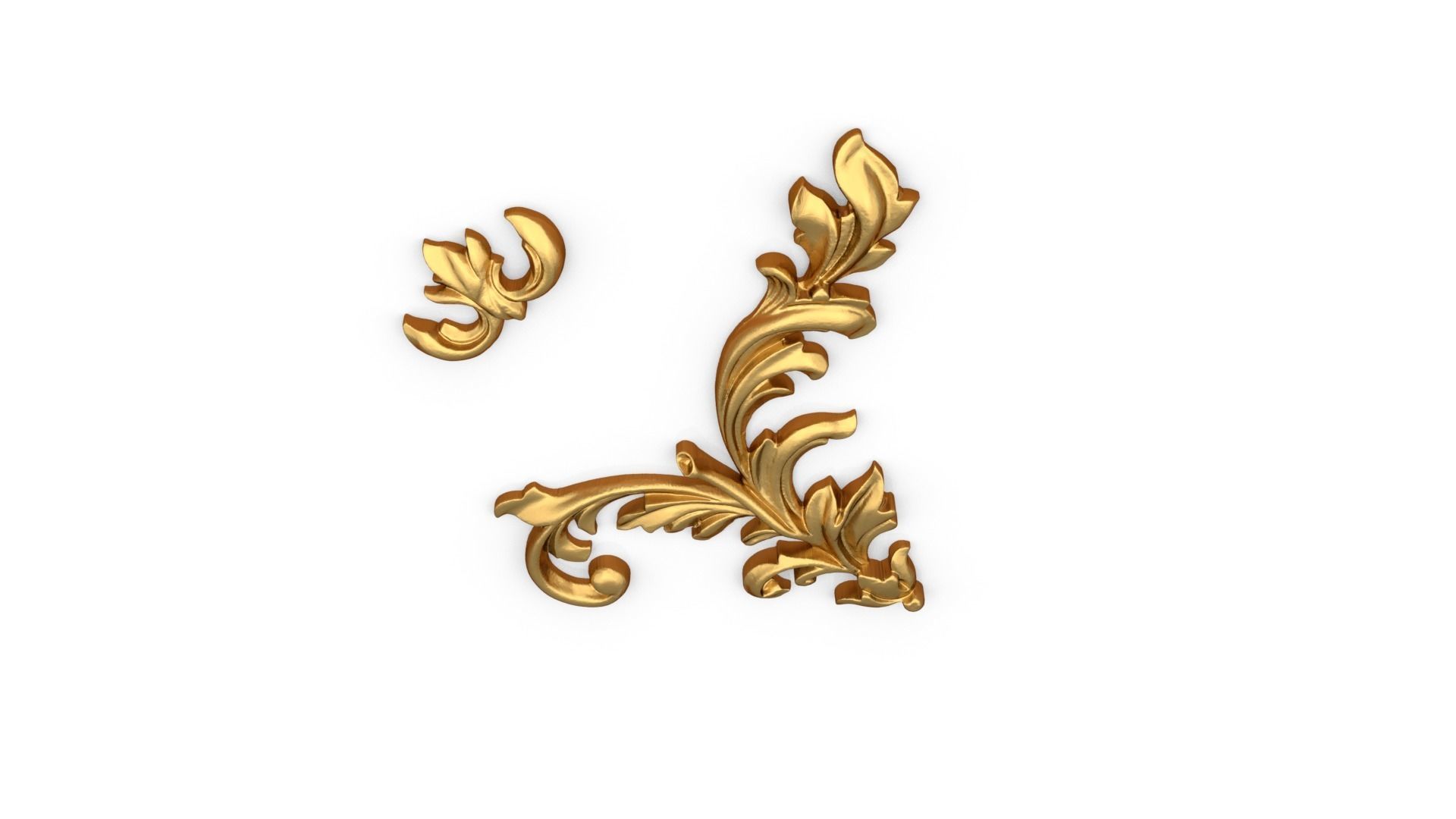 Classic decor ornament 329 3D model_4