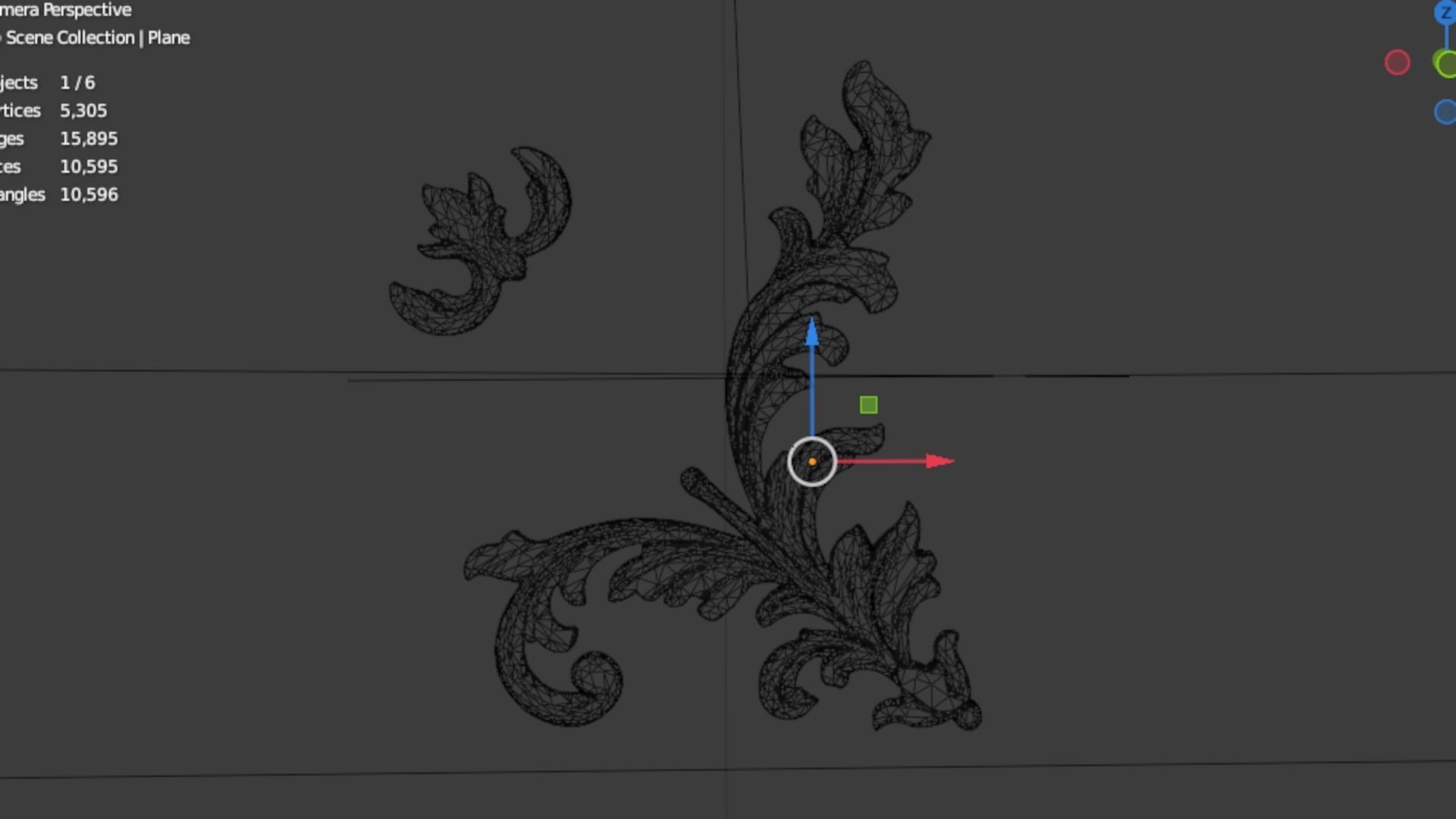 Classic decor ornament 329 3D model_6