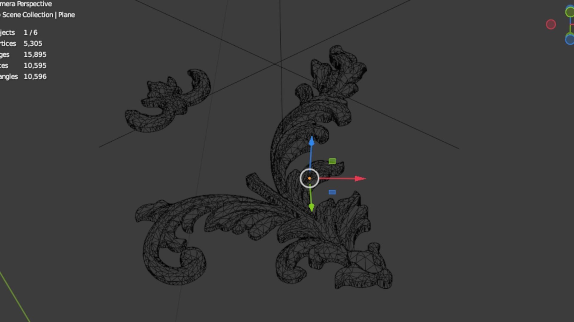 Classic decor ornament 329 3D model_7