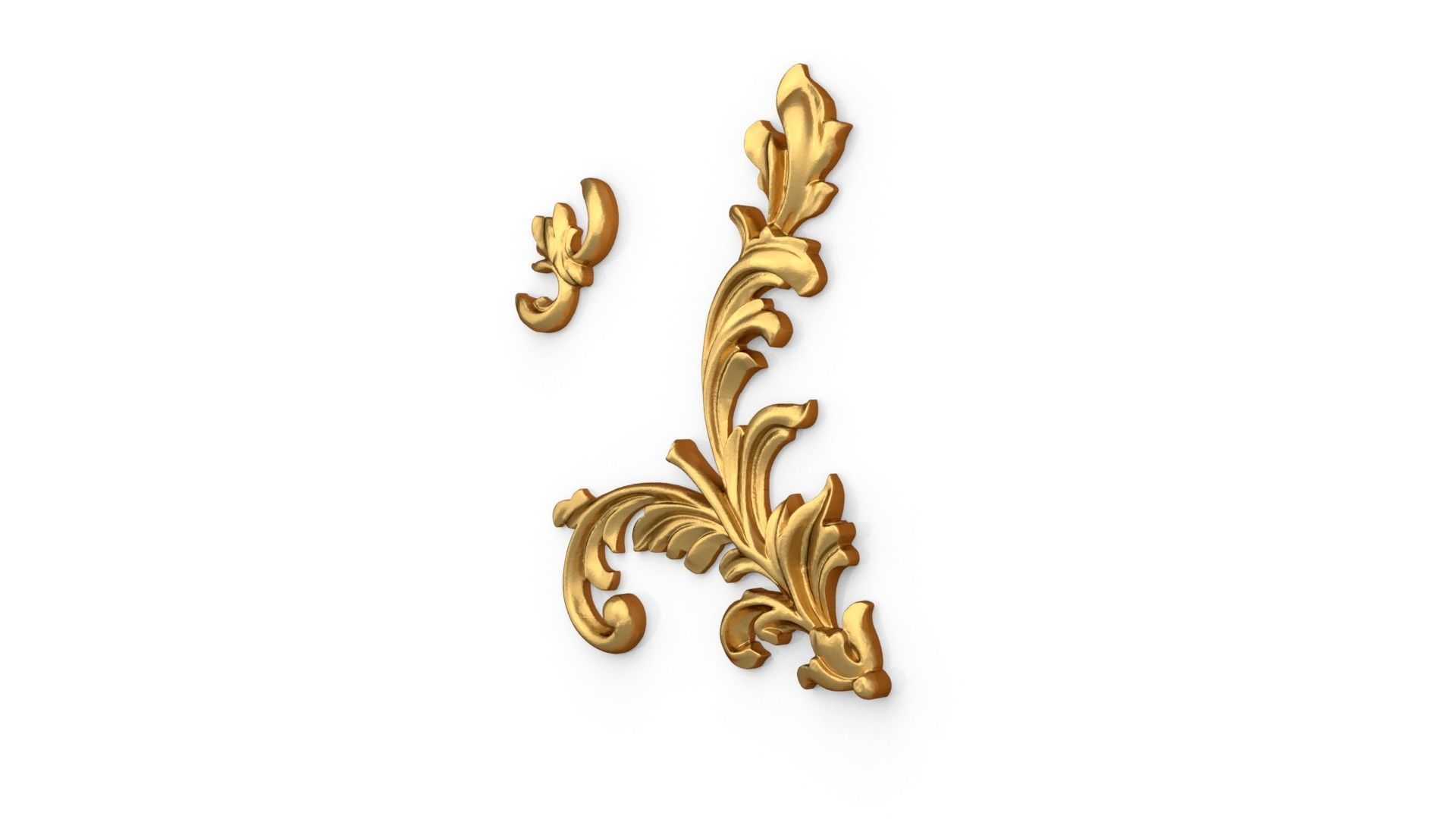 Classic decor ornament 329 3D model_3