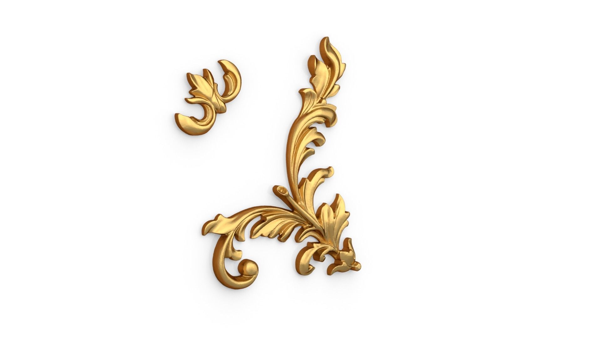 Classic decor ornament 329 3D model_1