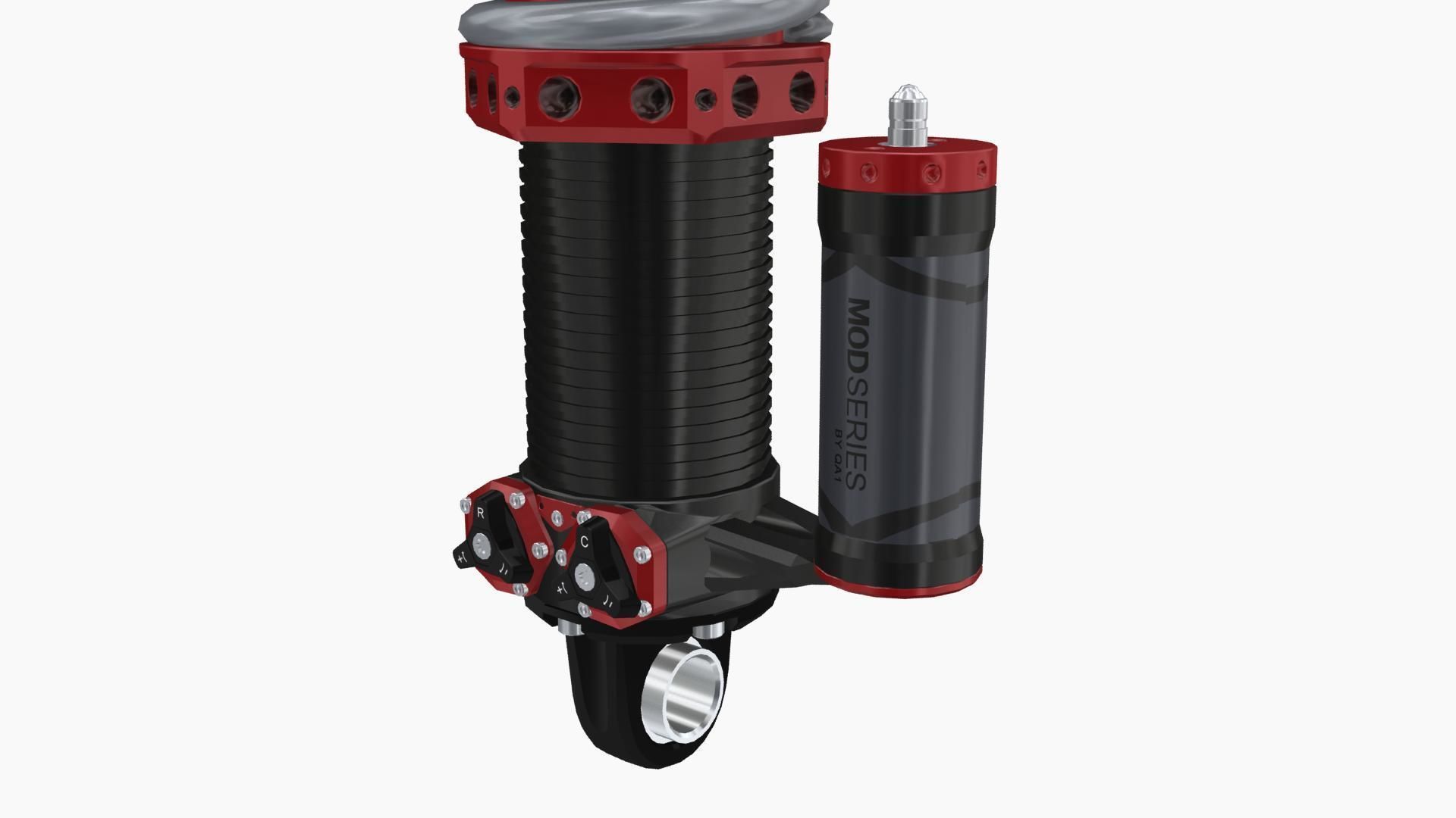 QA1 MOD Series coilovers Low-poly 3D model_6