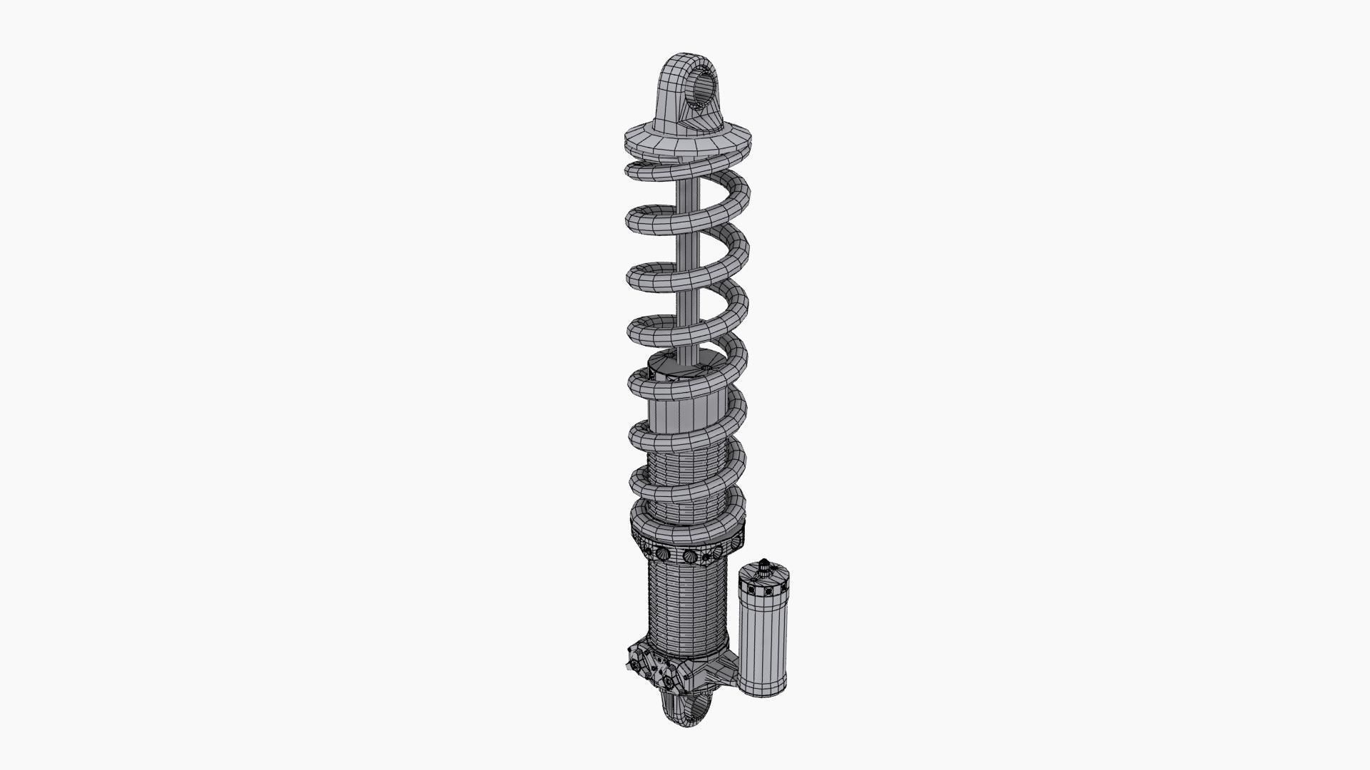 QA1 MOD Series coilovers Low-poly 3D model_12