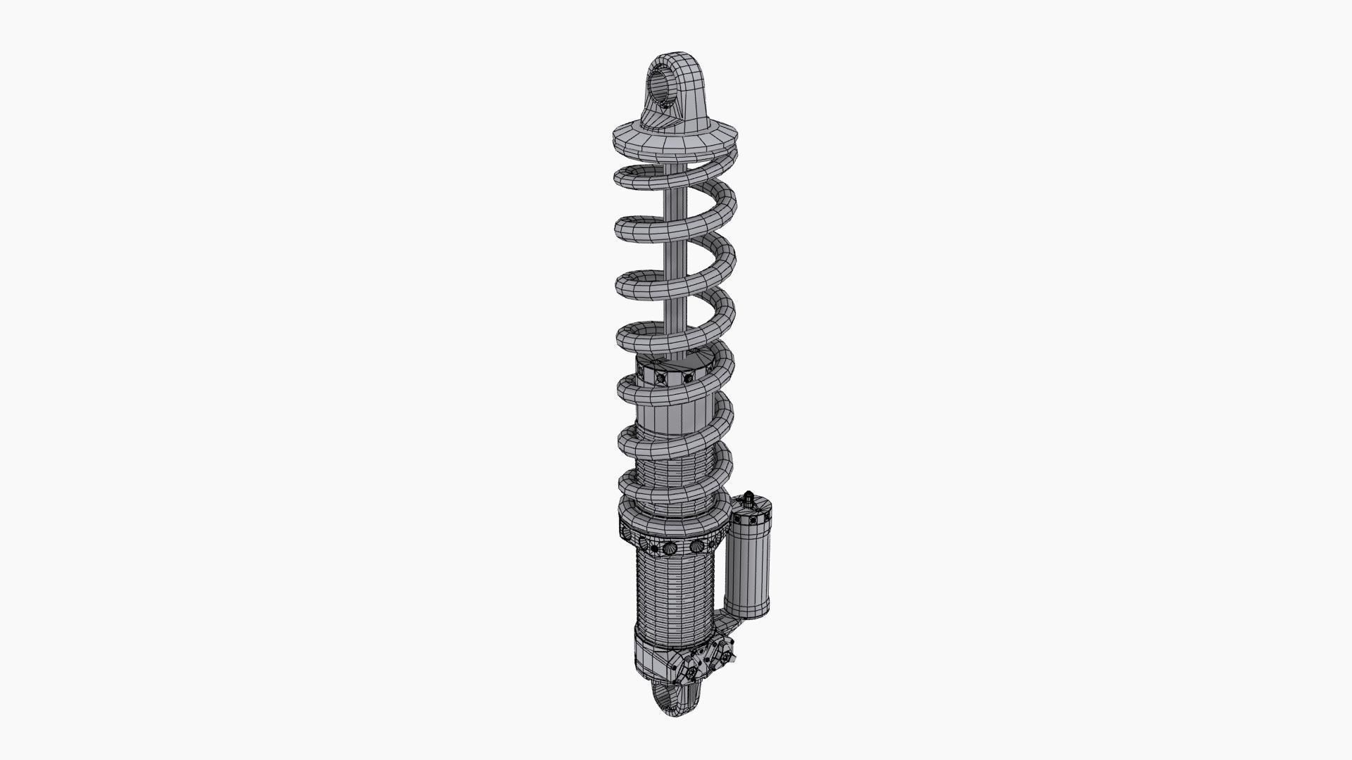 QA1 MOD Series coilovers Low-poly 3D model_10
