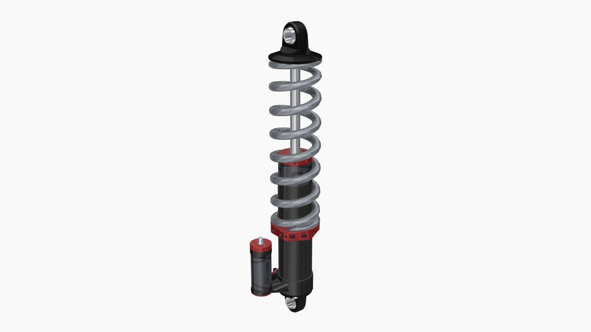 QA1 MOD Series coilovers Low-poly 3D model_3
