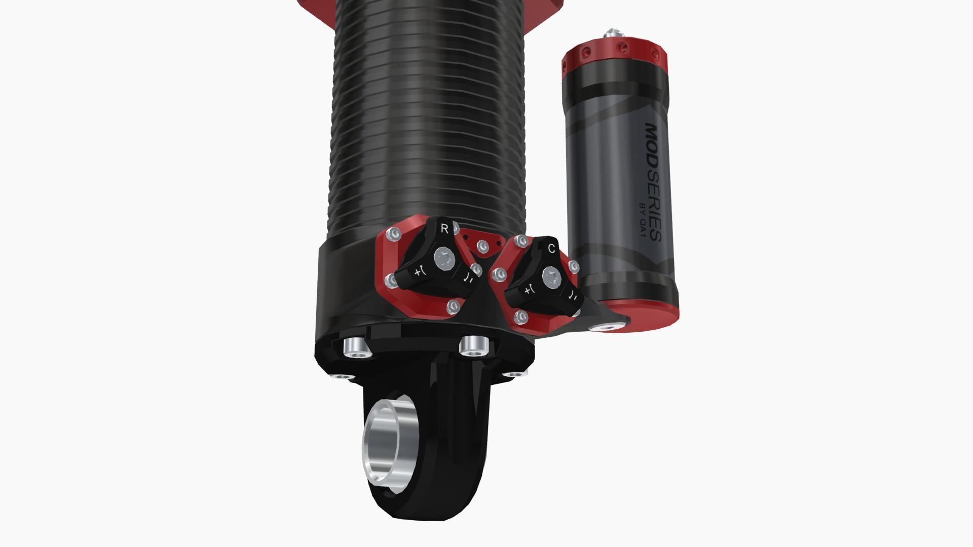 QA1 MOD Series coilovers Low-poly 3D model_5