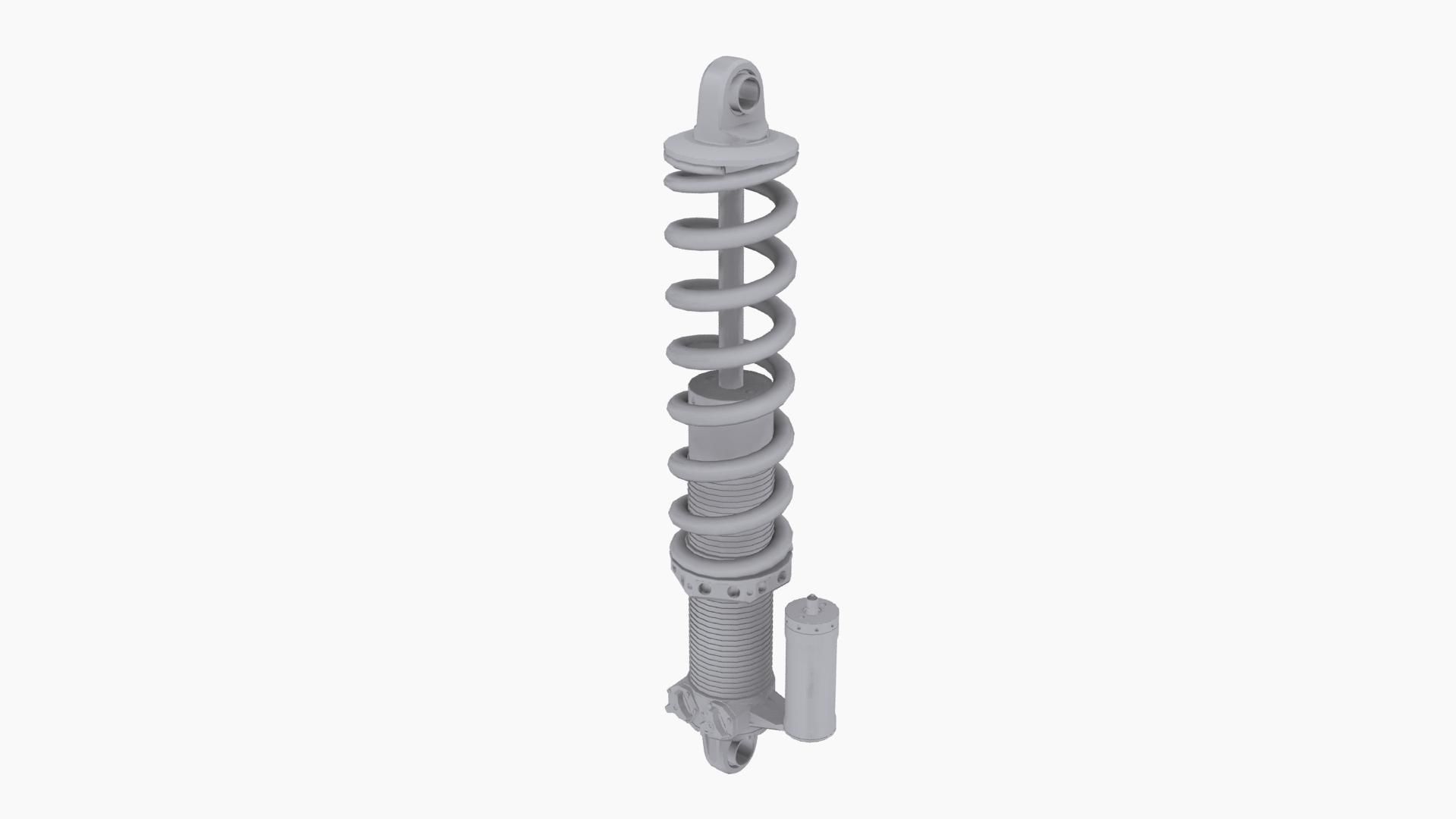 QA1 MOD Series coilovers Low-poly 3D model_9