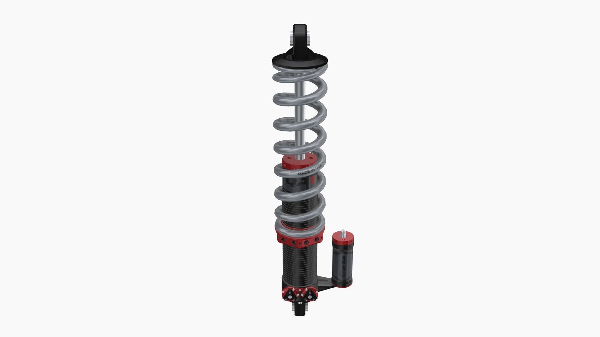 QA1 MOD Series coilovers Low-poly 3D model_1
