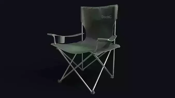Camping Chair  Low-poly 3D model