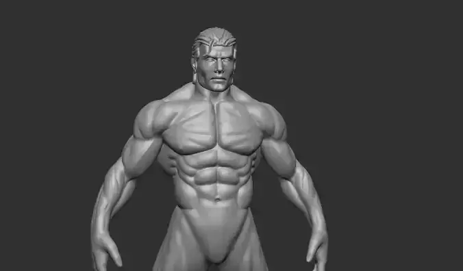 Human charcter 3D print model