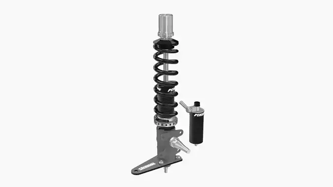 Penske coilovers with HCD strut cup Low-poly 3D model