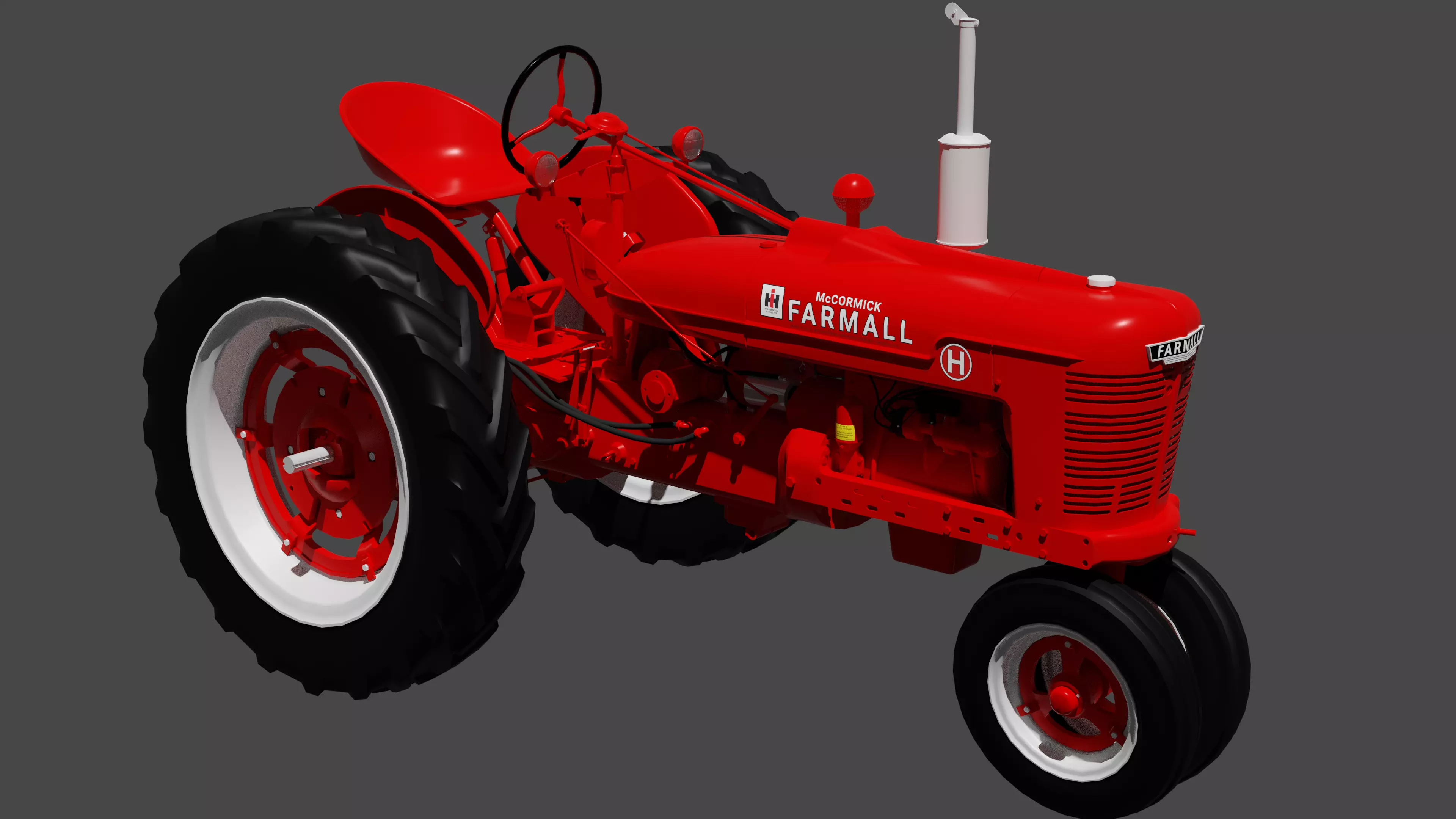 Farmall H And Super H 3D model_0