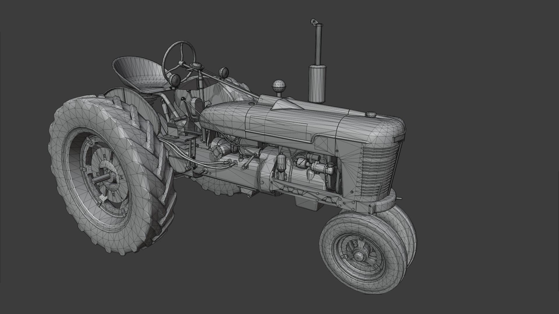 Farmall H And Super H 3D model_6