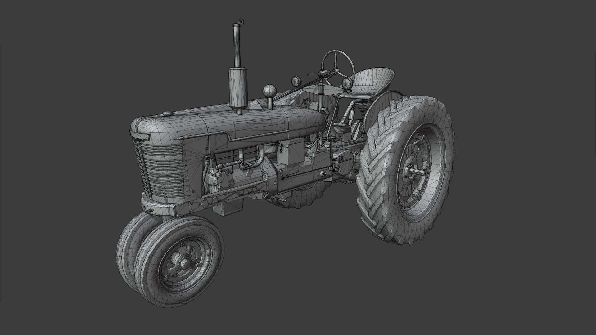 Farmall H And Super H 3D model_5