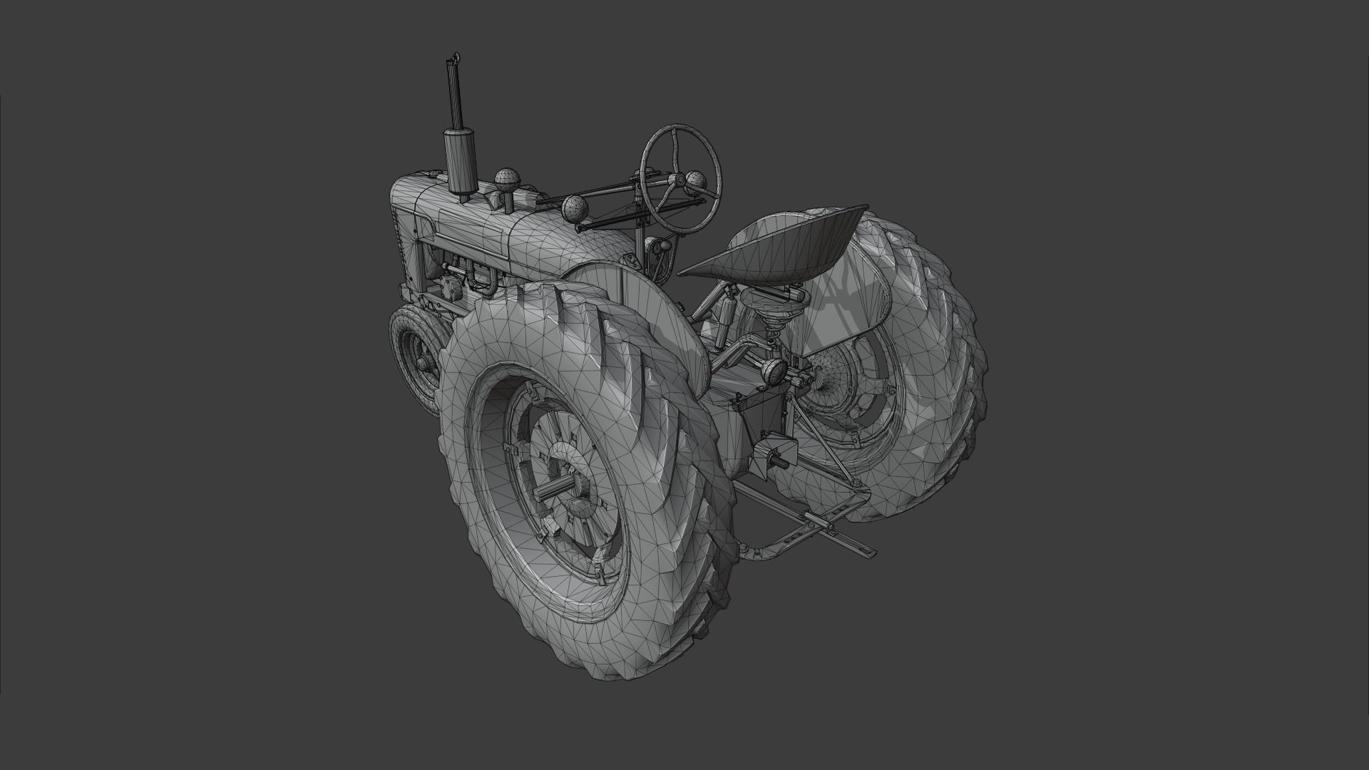 Farmall H And Super H 3D model_7