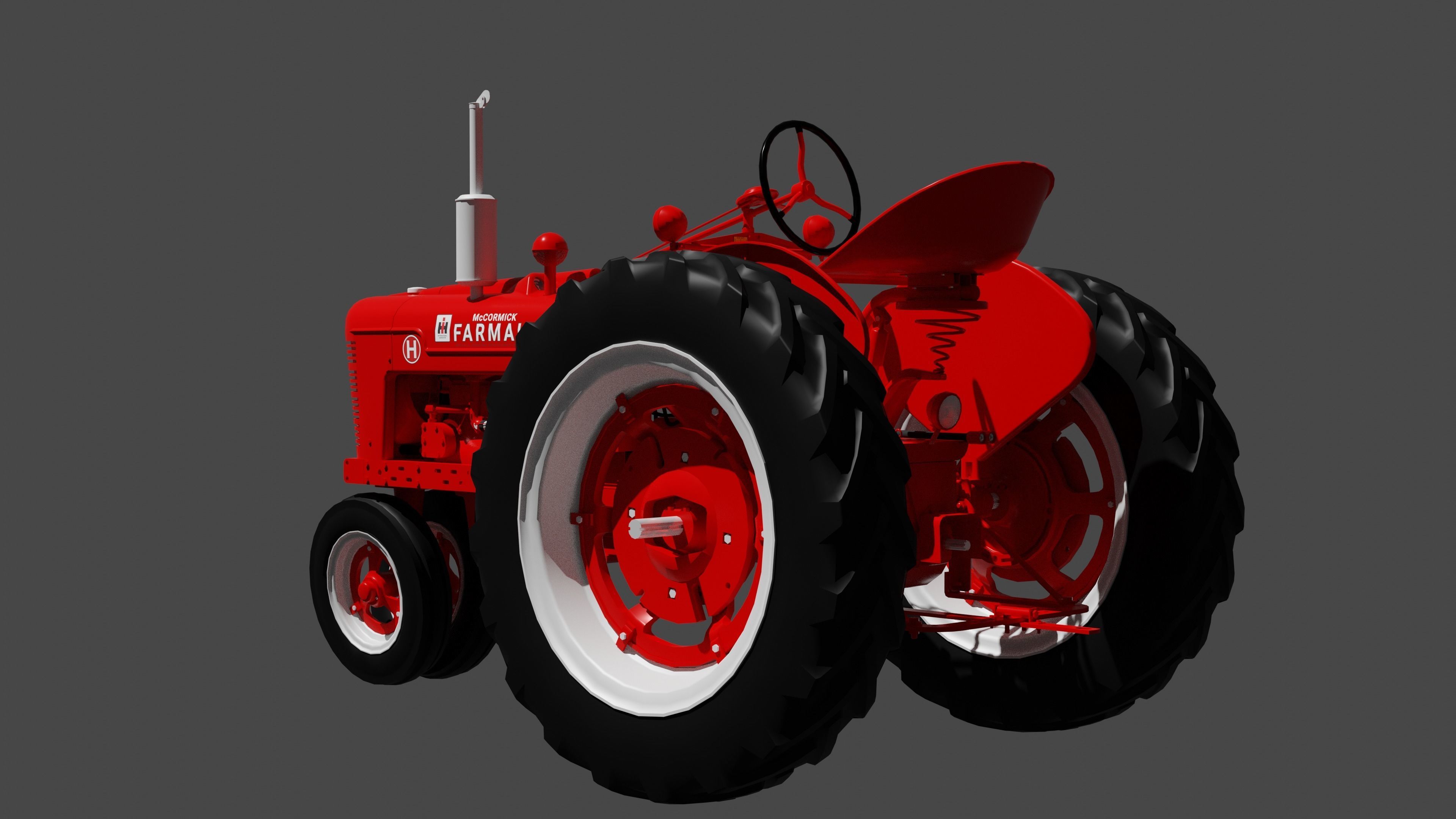 Farmall H And Super H 3D model_1