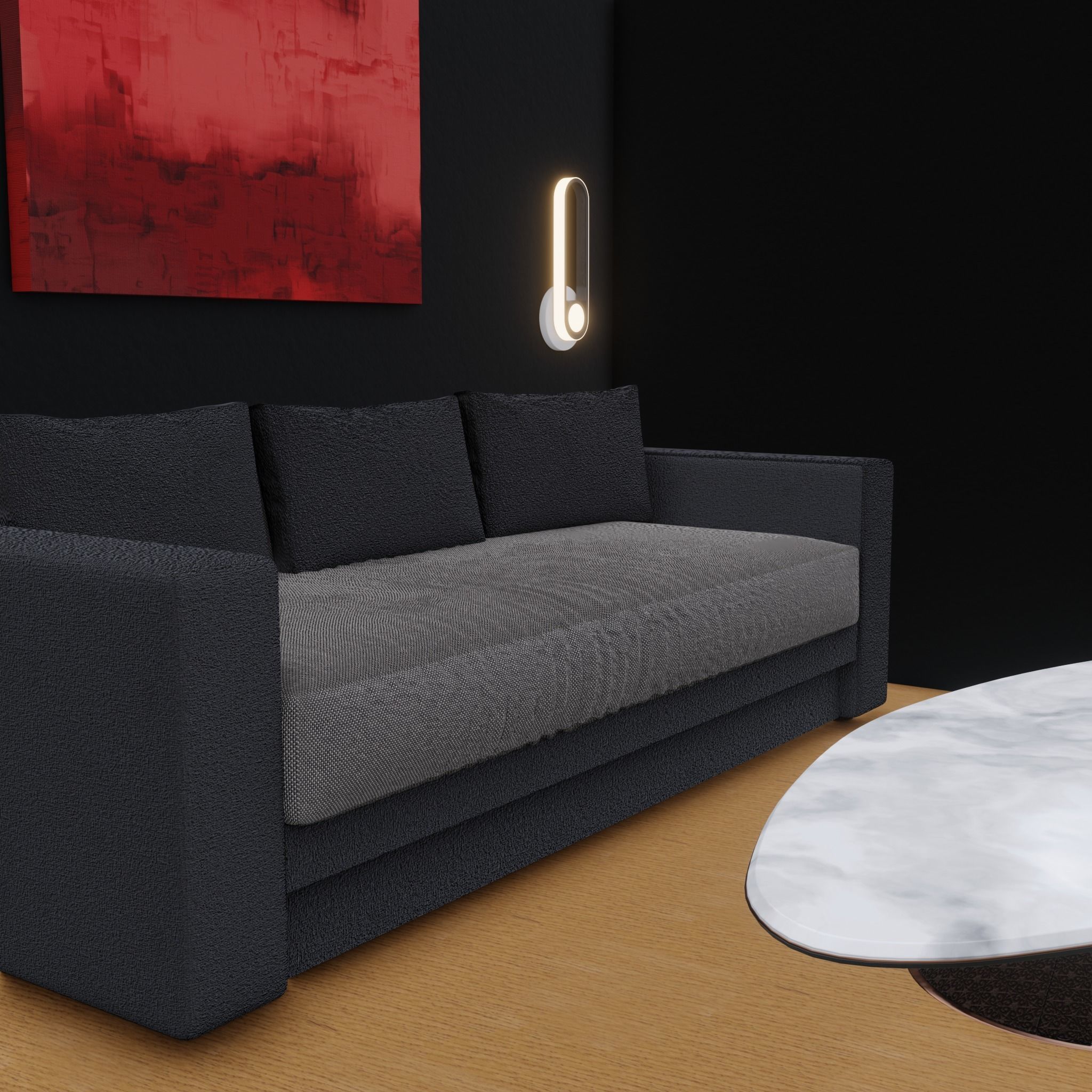 Sofa loft 3D model_6
